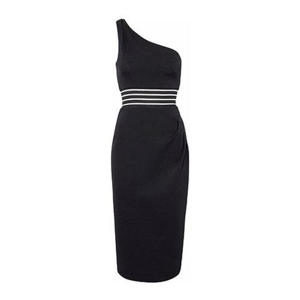 NWT $640‎ Nicholas Italy one-shoulder evening dress. IT 42 US 6